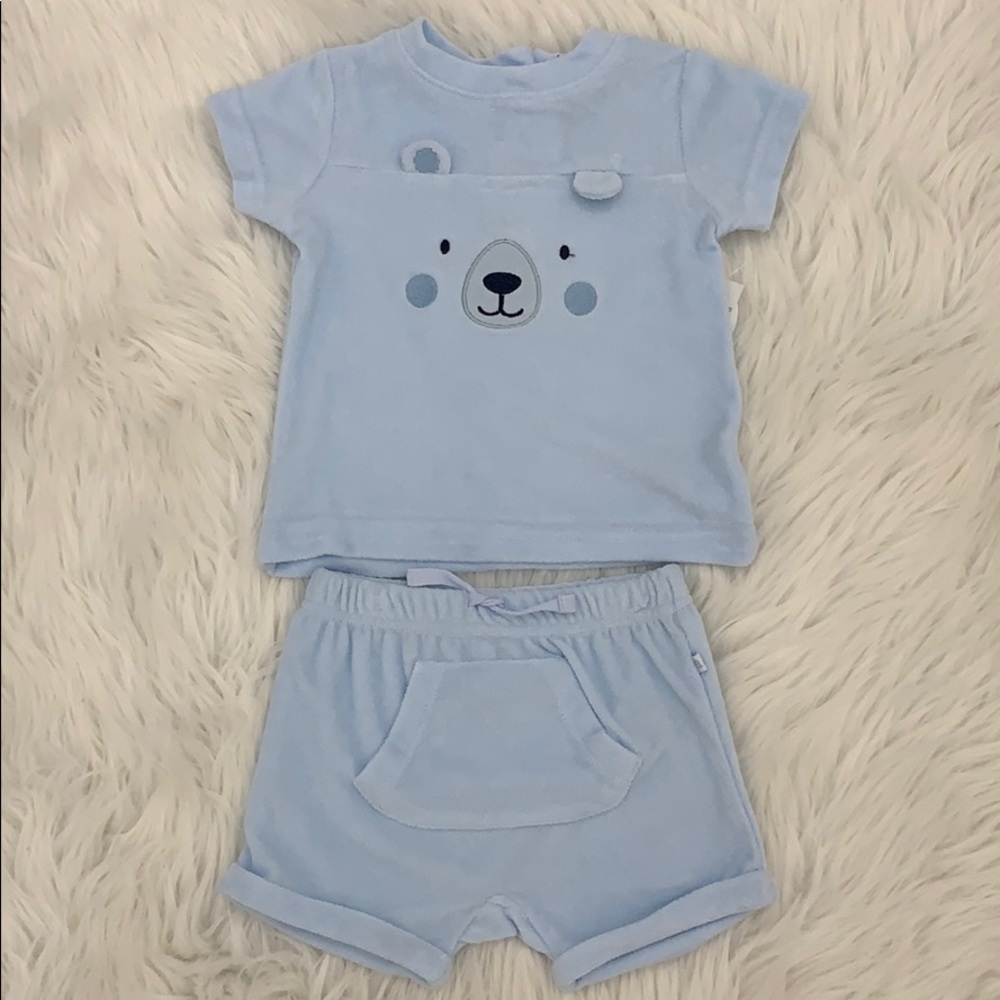Baby boy 2-piece set blue light absorba brand